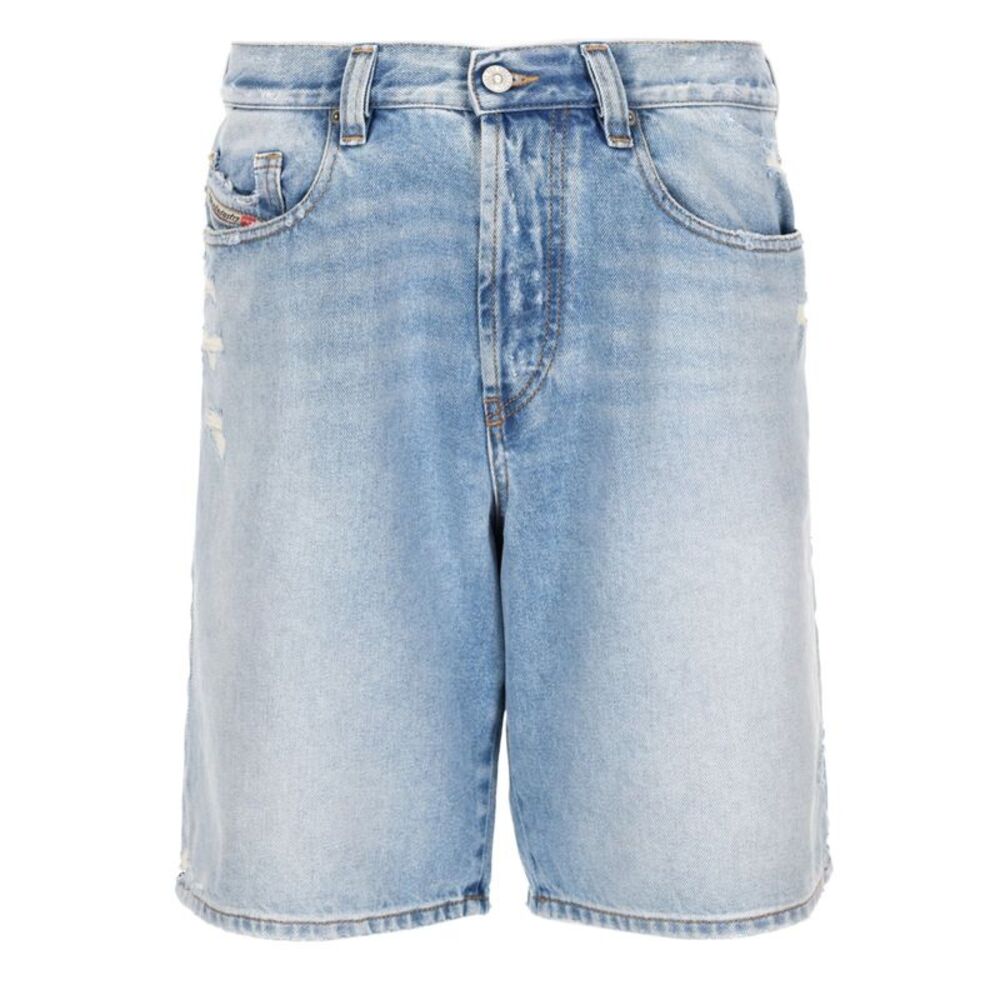 Diesel Men Shorts In Denim